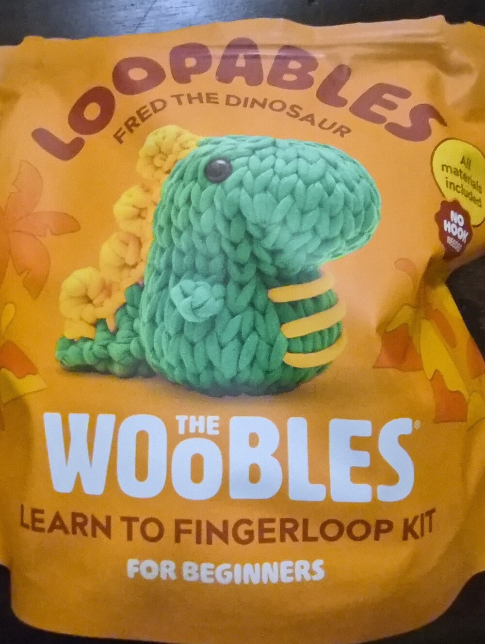 THE WOOBLES Fred the Dino Loopables Kit New Opened Bag - Picture 2 of 3